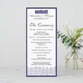 アムステルダムカナルローハウシズオランダ結婚式 プログラム (スタンド正面)