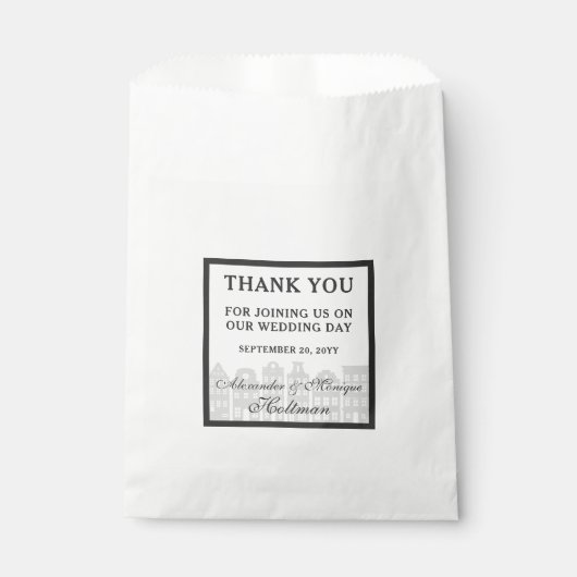 アムステルダムカナルローハウシズ結婚オランダズサンキューユー フェイバーバッグ (正面)