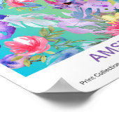 アムステルダムカラフルフラワーマーケットポスター ポスター (角)