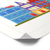 アムステルダムカラフルローハウシズ1 ポスター (角)