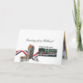 アムステルダムキャナルハウスカット&フォールドカードを構築 カード (裏面)