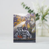 アムステルダムグラフィティ通りアートNr. 1 – ラクーン ポストカード (スタンド正面)