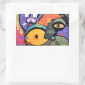 アムステルダムグラフィティ 長方形シール (バッグ)