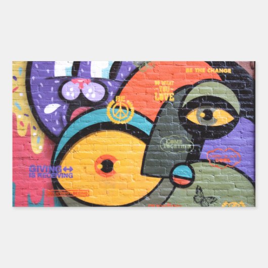 アムステルダムグラフィティ 長方形シール (正面)