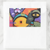 アムステルダムグラフィティ 長方形シール (バッグ)