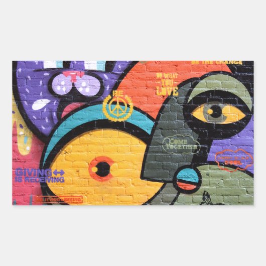 アムステルダムグラフィティ 長方形シール (正面)