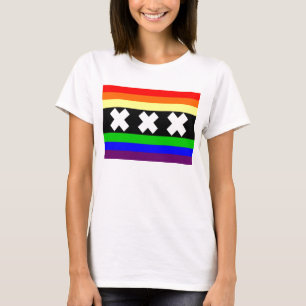 アムステルダムゲイプライドの旗 Tシャツ
