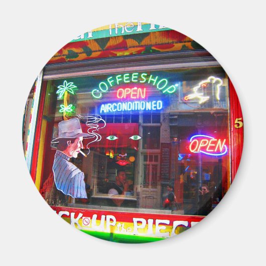 アムステルダムコーヒーショップ マグネット (正面)