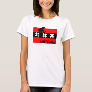 アムステルダムサイクリングメス Tシャツ