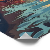 アムステルダムサンセットセレニティ:カナルクルーズ ポスター (角)