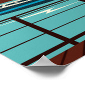 アムステルダムザオランダトラベルポスター ポスター (角)