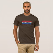 アムステルダムシティオランダ国旗Tシャツ Tシャツ (正面フル)