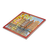 アムステルダムシティカナルセラミッカラフルクタイル タイル (側面)