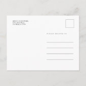 アムステルダムシティキャナルオータムカラフルハガキ ポストカード (裏面)