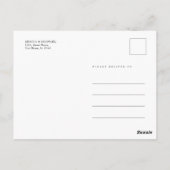 アムステルダムシティキャナルオータムカラフルハガキ ポストカード (裏面)