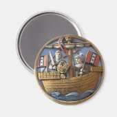 アムステルダムシティシール冷蔵庫用マグネット マグネット (正面/裏面)