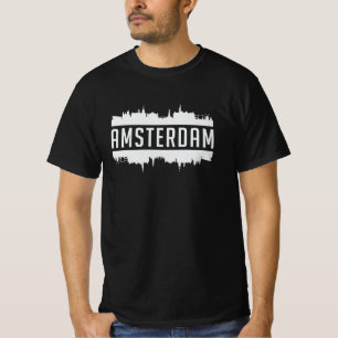 アムステルダムシティスカイラインシティスケープギおもしろいフトアイ Tシャツ