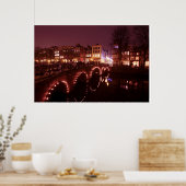 アムステルダムシティバイナイトインオランダ ポスター (キッチン)