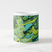 アムステルダムシティ構造図 ジャンボコーヒーマグカップ (正面)