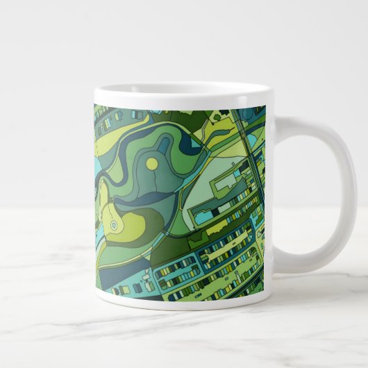 アムステルダムシティ構造図 ジャンボコーヒーマグカップ (右)