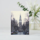 アムステルダムズイダーケルクウィンター夕べ ポストカード (スタンド正面)