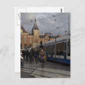 アムステルダムセントラルステーション ポストカード (正面/裏面)