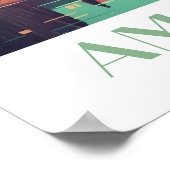 アムステルダムトラベルプリントウォールアート ポスター (角)