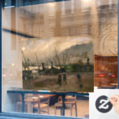 アムステルダムフィッシャーマンズハーバーストームバイビンセントゴッホ ウィンドウサイン (カフェ窓)