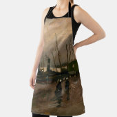 アムステルダムフィッシャーマンズハーバーストームバイビンセントゴッホ エプロン (インサイチュ)
