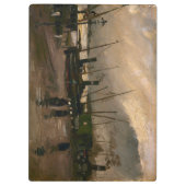 アムステルダムフィッシャーマンズハーバーストームバイビンセントゴッホ クリップボード (裏面)