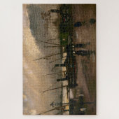 アムステルダムフィッシャーマンズハーバーストームバイビンセントゴッホ ジグソーパズル (縦)