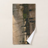 アムステルダムフィッシャーマンズハーバーストームバイビンセントゴッホ ハンドタオル (ハンドタオル)