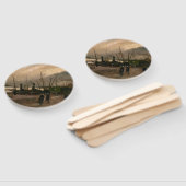 アムステルダムフィッシャーマンズハーバーストームバイビンセントゴッホ ハンドファン (組立なし)