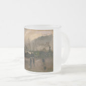 アムステルダムフィッシャーマンズハーバーストームバイビンセントゴッホ フロストグラスマグカップ (正面右)