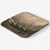 アムステルダムフィッシャーマンズハーバーストームバイビンセントゴッホ ペーパープレート (傾斜あり)