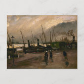 アムステルダムフィッシャーマンズハーバーストームバイビンセントゴッホ ポストカード (正面)