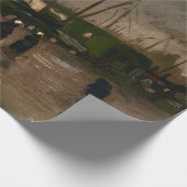 アムステルダムフィッシャーマンズハーバーストームバイビンセントゴッホ ラッピングペーパー (角)