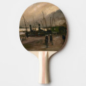 アムステルダムフィッシャーマンズハーバーストームバイビンセントゴッホ 卓球ラケット (正面)
