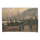 アムステルダムフィッシャーマンズハーバーストームバイビンセントゴッホ 枕カバー (正面左)