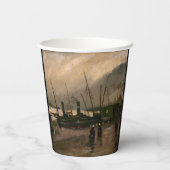 アムステルダムフィッシャーマンズハーバーストームバイビンセントゴッホ 紙コップ (裏面)