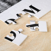 アムステルダムブラック&ホワイトナイトからの挨拶 ジグソーパズル (側面)