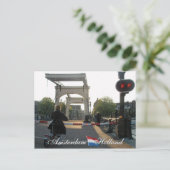 アムステルダムブリッジホランドポストカード ポストカード (スタンド正面)