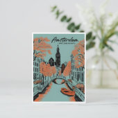 アムステルダムホランドオランダヴィンテージオランダ ポストカード (スタンド正面)