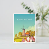 アムステルダムホランドオランダヴィンテージオランダ ポストカード (スタンド正面)
