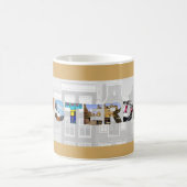 アムステルダムホランドカナルホームズトラベルフォト コーヒーマグカップ (中央)