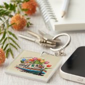 アムステルダムホランドボートトラベル キーホルダー (正面右)