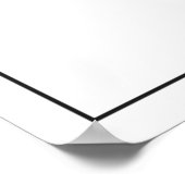 アムステルダムミニマリストマップポスター(スタイル2) ポスター (角)