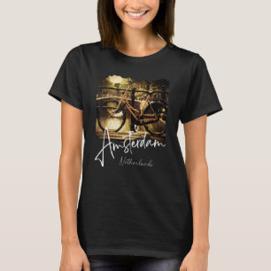 アムステルダムレトロオランダホランドアムステルダム Tシャツ