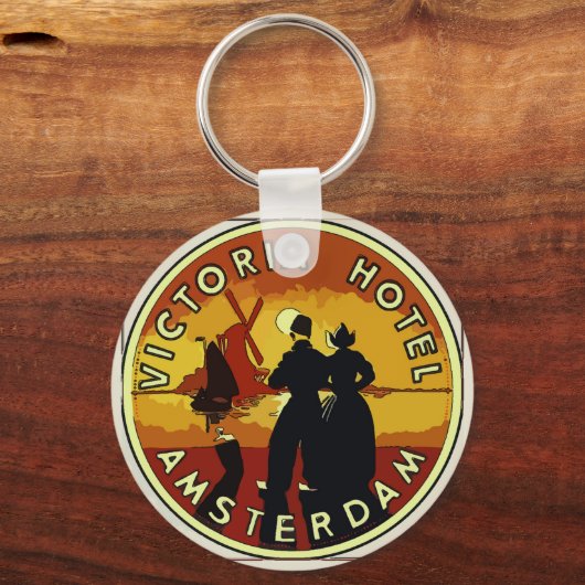アムステルダムヴィンテージキーチェーン キーホルダー (正面)