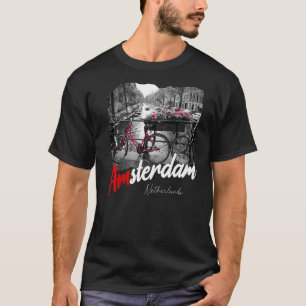 アムステルダムヴィンテージバイクオランダホランドアムステ Tシャツ